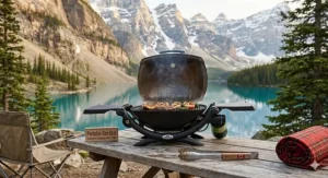 A Canadian-designed Napoleon gas grill, highlighting quality and value for Canadian shoppers on a budget.