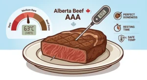 Product packaging for a wireless meat thermometer featuring bilingual English and French text for the Canadian market.